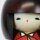 Kokeshi Koujitsu (Ein herrlicher Tag) rot, 13 cm hoch