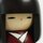 Kokeshi Hanaguruma (Blumenrad) 19 cm