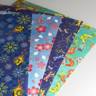 Saisai Chiyogami Seasons 1,  15 x 15 cm