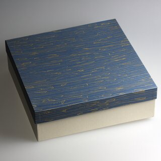 Lackschale Kaga Shunjyu 24 x 24 cm, Tamari-Lackierung, handbemalt