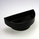 Ikebanaschale Halbkreis mit Fuß, schwarz