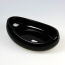 Ikebanaschale Mame oval,  schwarz 25 x 16 cm