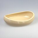 Ikebanaschale Mame oval, beige 25 x 16 cm