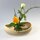 Ikebanaschale Mame oval, beige 25 x 16 cm