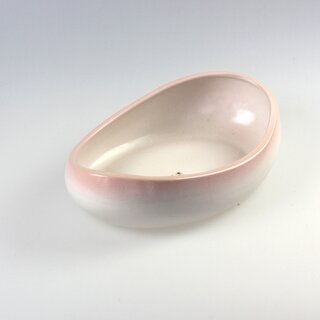 Ikebanaschale Mame oval, weiß 25 x 16 cm