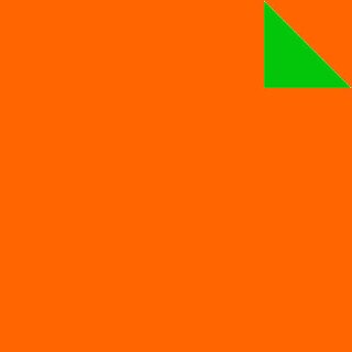 Double Color Origami 15 cm hellgrün-orange 100 Blatt