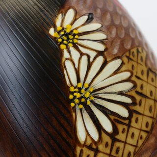 Kokeshi Hanagoromo gelb, 17 cm