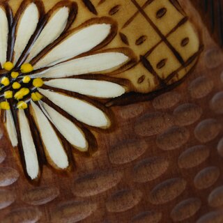 Kokeshi Hanagoromo gelb, 17 cm