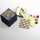 Yuzen Box mit 100 Blatt Washi (dunkelblau)