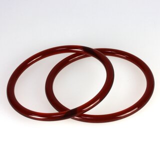 Ringe für Furoshiki-Tasche, rotbraun-transparent