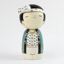 Kokeshi Wasshoi (Mann) Figur von japanischen Tempelfesten