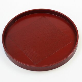 Rundes Tablett Maru Bon rot, 21 cm