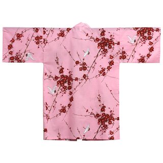 Happi Kirschbl�te pink, 88 cm lang, Kimonojacke