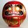 Daruma 23 cm rot, handbemalt