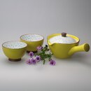 Teeset Ki-Sakura, Grünteekanne mit 2 Teeschalen