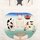 Handtuch/Tenugui "Uchiwa" Manekineko