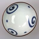 Ovale Schüssel Karakusa blau, 16 cm Ø
