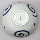 Ovale Schüssel Karakusa blau, 16 cm Ø