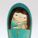 Kokeshi "Salve Maria" - Weihnachtskokeshi