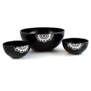 Lackschale mit zwei kleinen Schalen