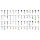 Ehime Origami uni, 100 Farben