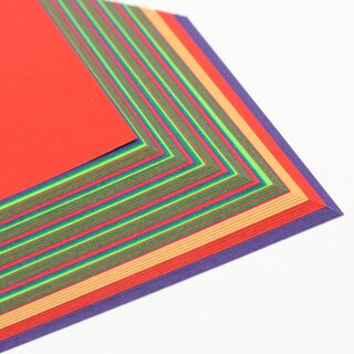 Double Color Origami Kontrastfarben 7,5 cm