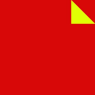 Double Color Origami rot-gelb