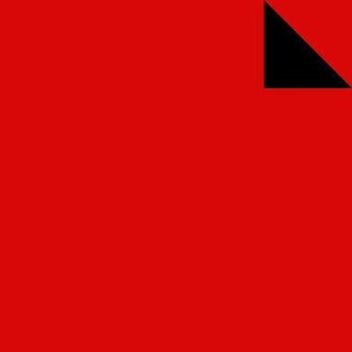 Double Color Origami rot-schwarz 7,5 cm