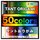 TANT 50-Farben-Mix, verschiedene Größen