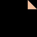 Double Color Origami schwarz-beige