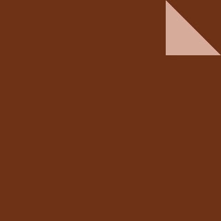 Double Color Origami braun-beige 24 cm