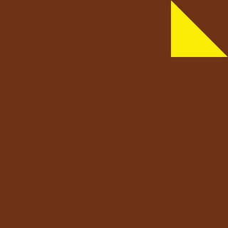 Double Color Origami braun-gelb 35 cm