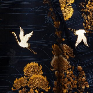 Kimono - Yukata Chrysantheme blau
