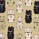 Stoffbeutel Manekineko, beige