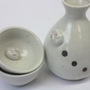 Sakeset Schneehase, Karaffe und 2 Schalen