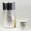 Teedose Bambus silber, für 225 g Teeblätter