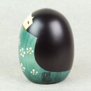 Kokeshi Shiawase, grün, 9 cm hoch