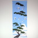 Tenugui Kranich, Kiefer & Fuji-san 34,5 x 90 cm