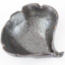 Ginkoblattschale metallisch schwarz-kupfer