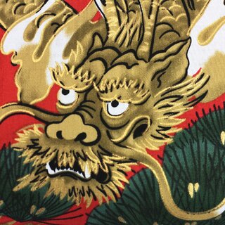 Happi Drache mit Kiefer rot, 105 cm lang