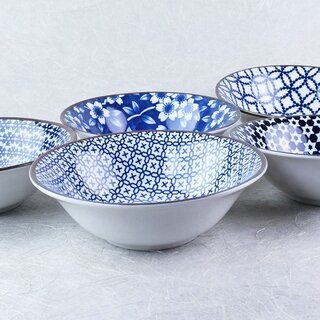 5er Set Kobachi Blue & White 14,2 cm Ø