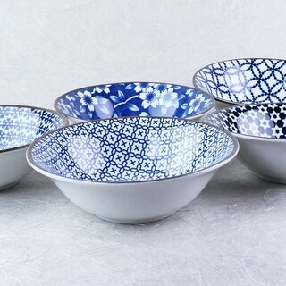 Schalen Blue & White 14,2 cm �, 5er Set