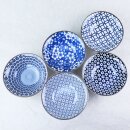 Schalen Blue & White 14,2 cm Ø, 5er Set
