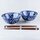 Schüssel Duo Blue & White mit Essstäbchen, 15,2 cm Ø