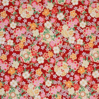 Washibogen Kirschblte rot 48 cm x 64 cm