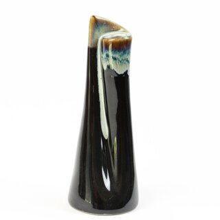Kleine Vase Maki schwarz, 14 cm hoch