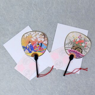 Fcher-Grukarten Set Hanami & Blumenwagen, mit Duft