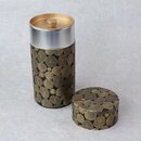 Teedose Kiku schwarz-gold, 100 g, mit Metalldeckel