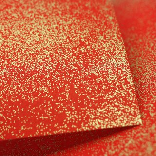 Origamipapier Yuzen Washi Sunaba rot, 15 cm
