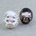 Daruma Set 4,5 cm schwarz+weiß